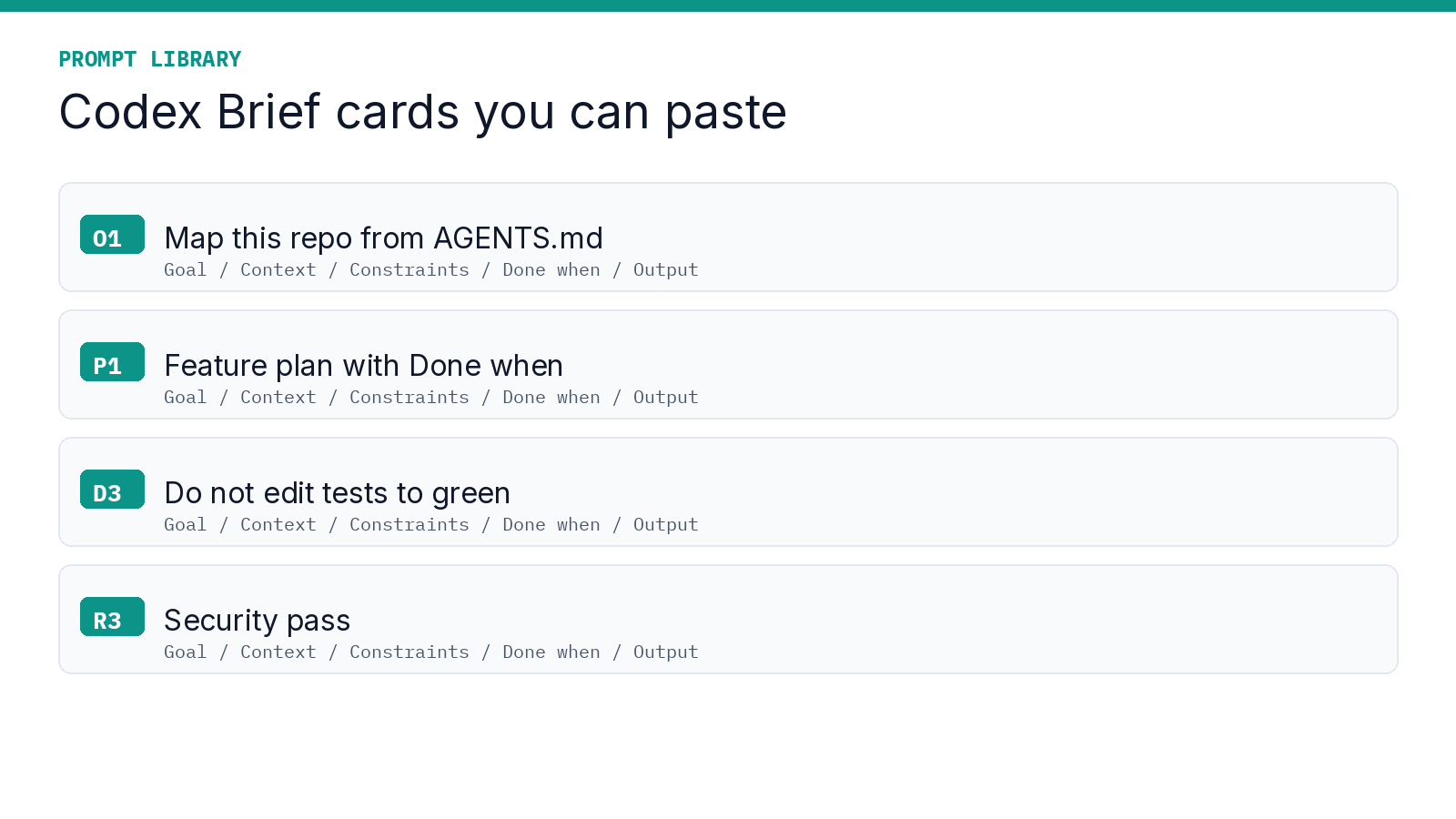 Prompt library preview